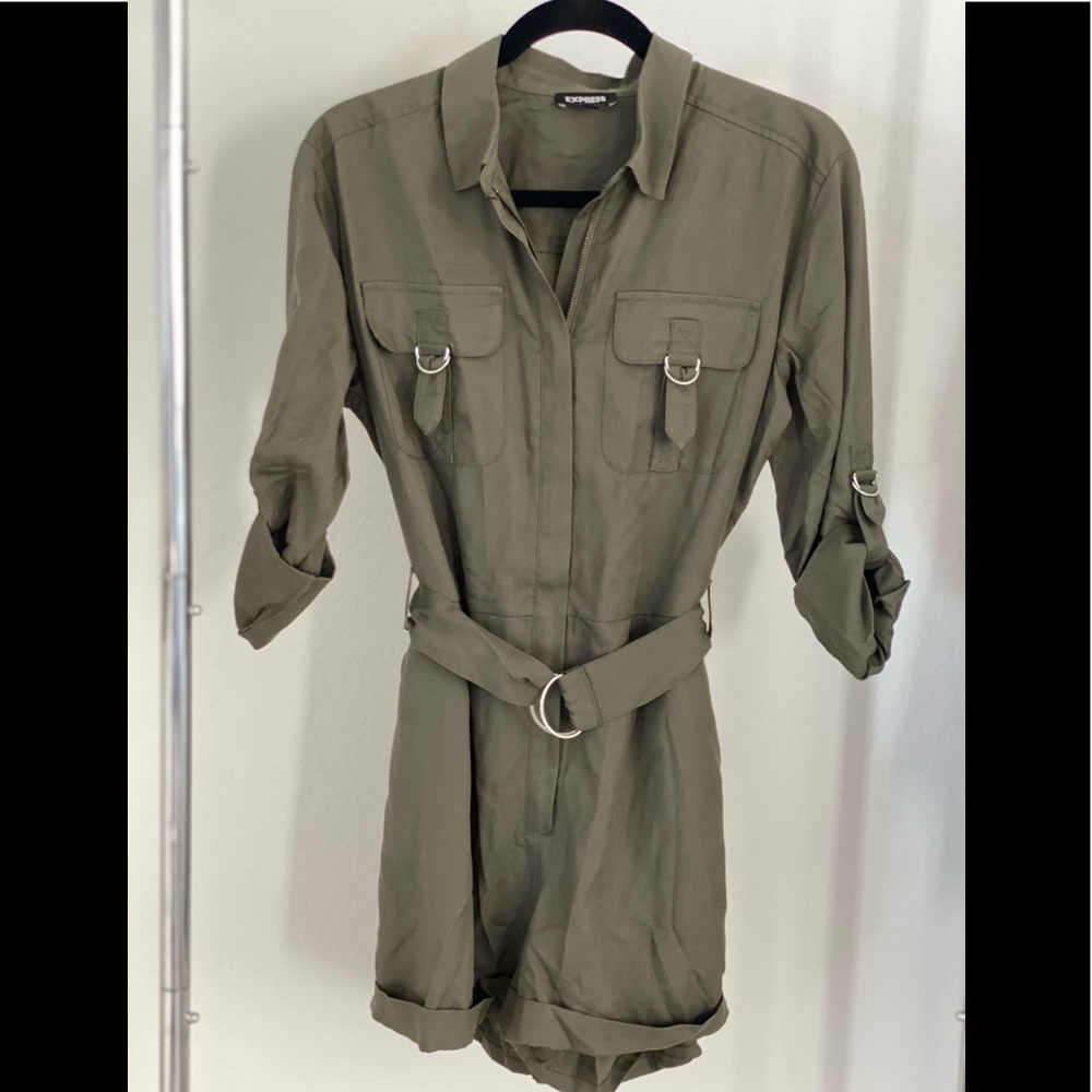 Never Worn- Olive Green Romper